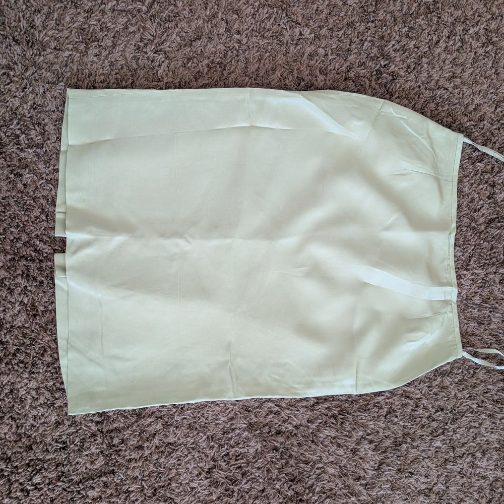 Luxury Tahari 100% Silk Elegant Women's Green Skirt Suit Set Size 4 - Picture 9 of 11